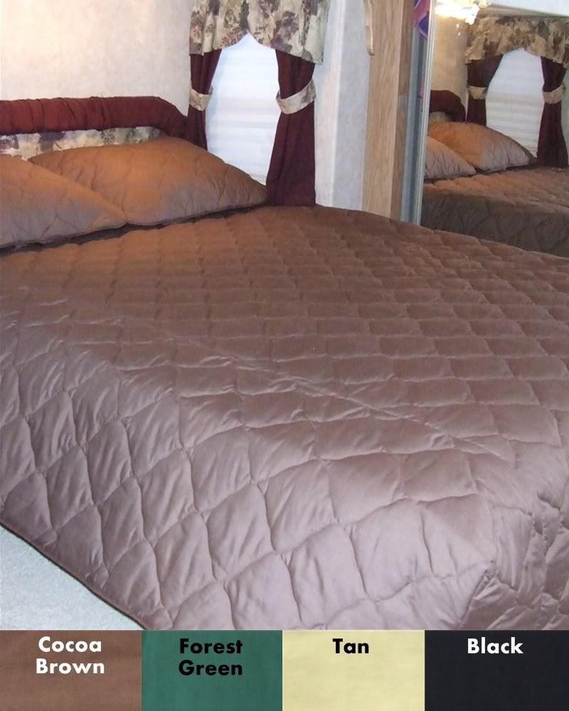RV Bedspread / Short Queen Comforter + Shams 3 colors eBay